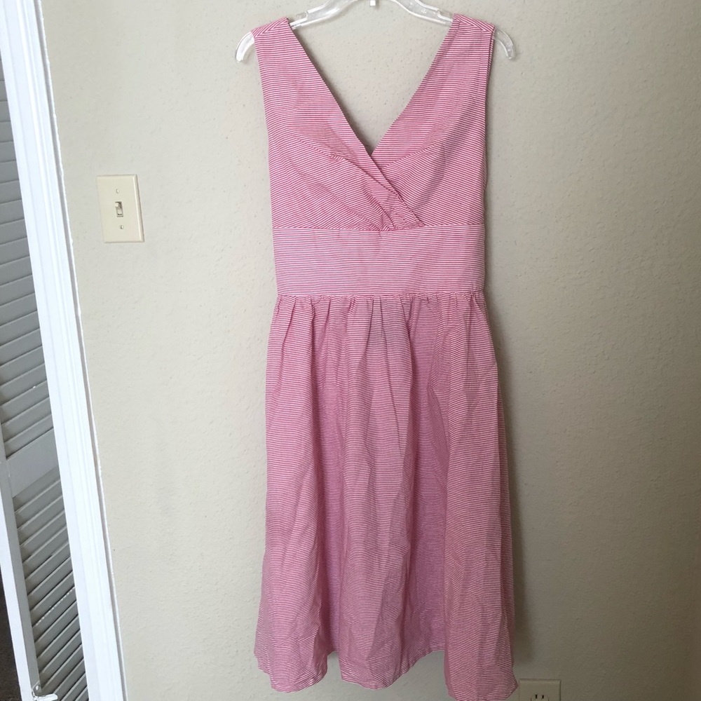 NWT DANCING DAYS Red/White Stripes 50z Dress - Picture 2 of 6